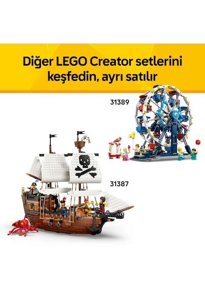 LEGO® Creator 3’ü 1 Arada Vahşi Hayvanlar: Görkemli Aslan 31386 - 9+ Yaş için Figürler İçeren Oyuncak Yapım Seti (839 Parça)