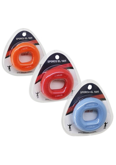 Halka Model Renkli Sporcu Silikon El Yayı Çift Kullanım 20-30lbs - 40-50lbs - 50-60lbs 5691