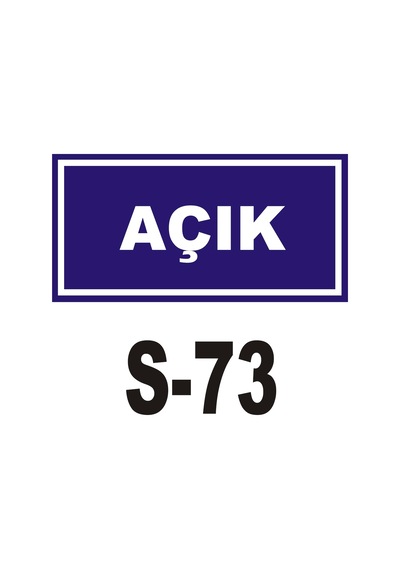 Iş Güvenliği Pvc Dekota Uyarı - Ikaz Levhası Açık Yazılı Levha