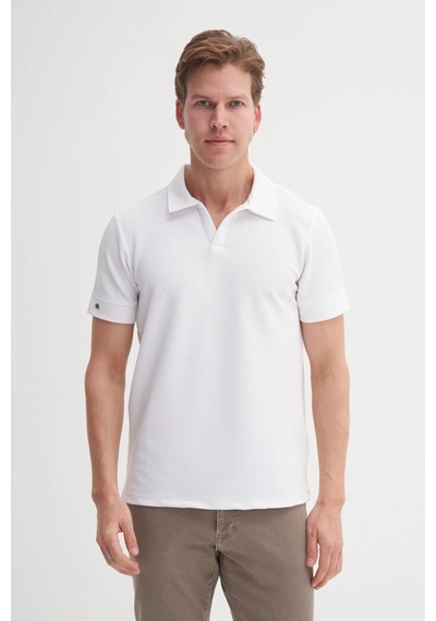 Cazador 4201 Erkek Polo T-shirt Beyaz
