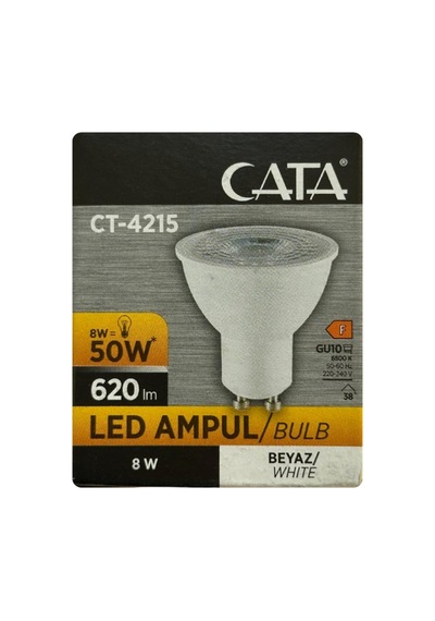 Ayrex 8w 50w 6500k Beyaz Işık Gu10 Duylu Led Spot Ampul, 8 Adet Diğer