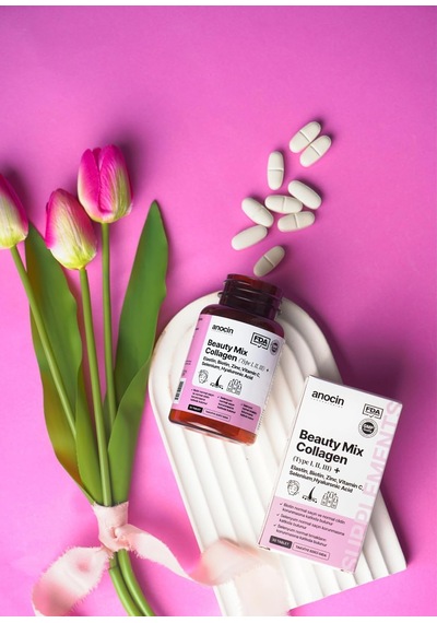 Beauty Mix Collagen Tip I,ıı,ııı +elastin,biotin,zinc, Vitamin C, Selenyum, Hyaluronic Acid, Kolajen