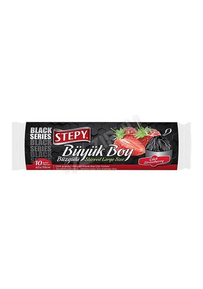 Stepy Büzgülü Çöp Torbası Çilek Kokulu Büyük Boy