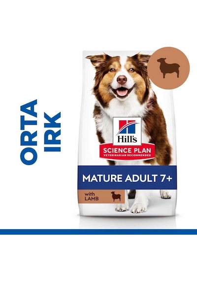 Hill's Scıence Plan Mature Adult 7+ Medium Orta Irk Kuzulu Yaşlı Köpek Maması 14kg