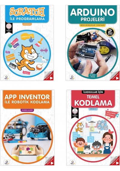 Çocuklara Robotik KODLAMA Eğitim Seti (4 Süper Kitap)