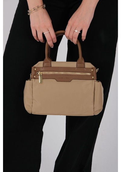 Silver Polo Sp1219 Kadın El Çantası Saten Vizon-camel