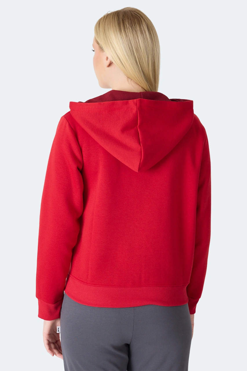 Slazenger Mılıo I Kadın Kırmızı Sweatshirt Kırmızı