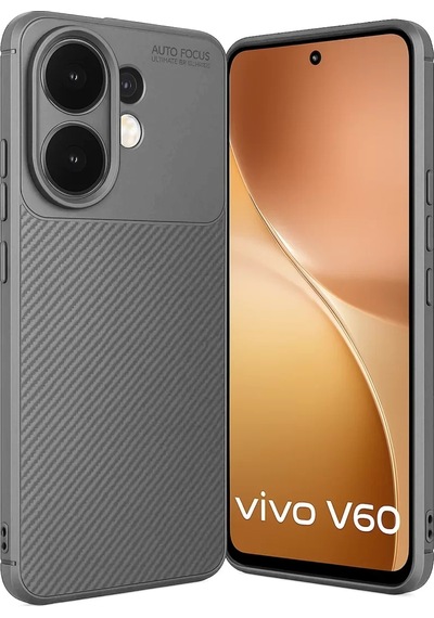 Newface Vivo V60 5g Auto Focus Karbon Kapak - Gri