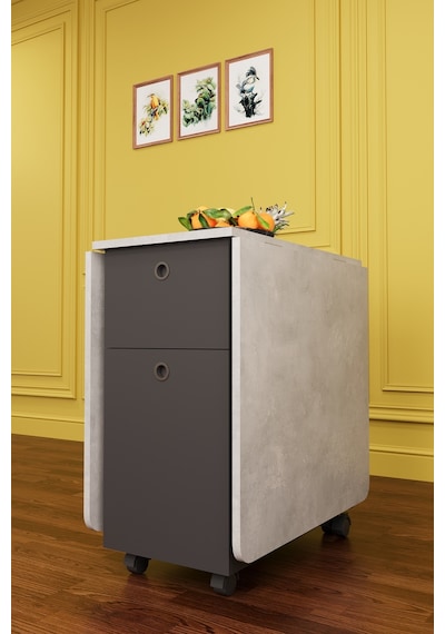 Lüks Katlanır Mutfak Yemek Masası %100 MDF Pratik Çekmeceli Çalışma Masası KM04 Lüks Katlanır Mutfak Yemek Masası %100 MDF Pratik Çekmeceli Çalışma Masası KM04