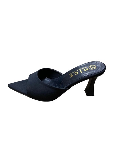 Miçe Shoes Kadın İnce Topuk Abiye Günlük Terlik Siyah - 873684040 Siyah