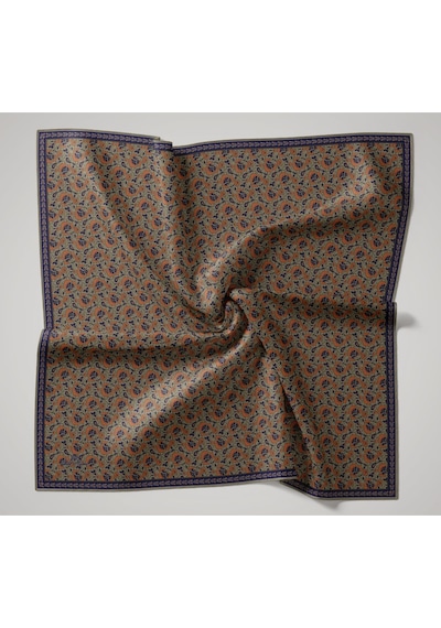 Silk Home Soft Eşarp 73077-12 Yeşil, Lacivert, Parlak Turuncu