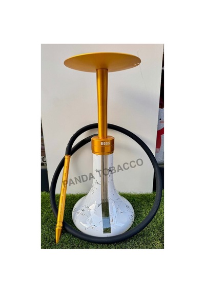 Mr Eds E29 Özel Üretim Mermer Desen Nargile Takımı/gold