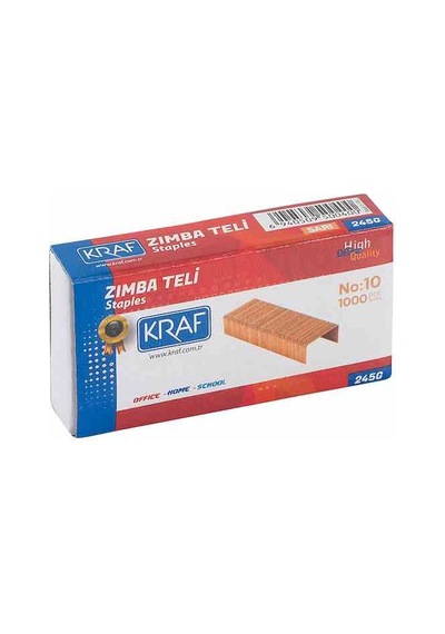 Kraf Zımba Teli No 10 Sarı 1000'li Paket