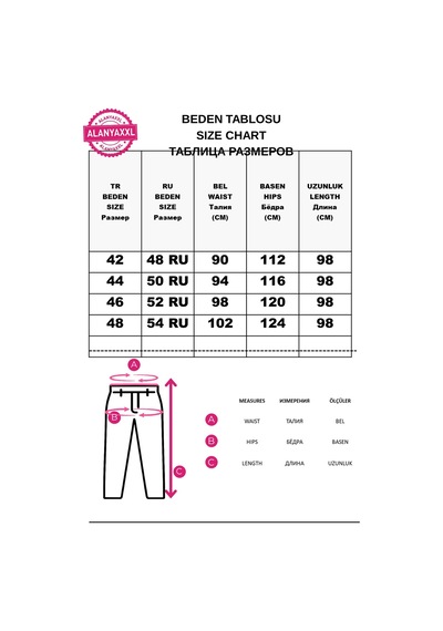 Büyük Beden Yüksek Bel Taş Detaylı Likralı Denim Mom Kadın Pantolon Mavi