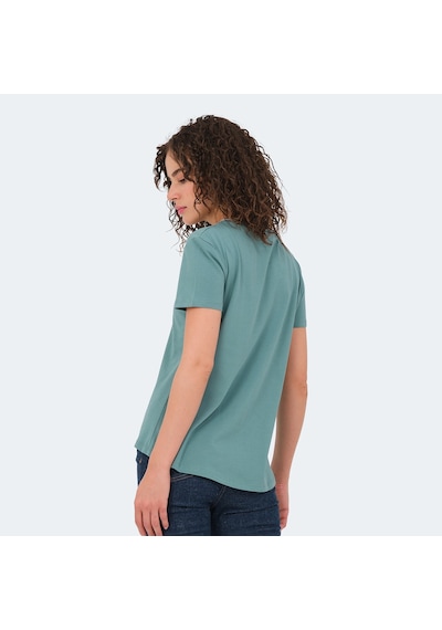Slazenger VIRAJ Kadın  Su Yeşili Tişört