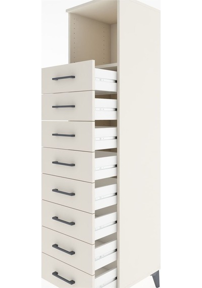 Hyperion Dolap Tek Raflı 8 Çekmeceli 44x44x182 Aytaşı-aytaşı Aytaşı