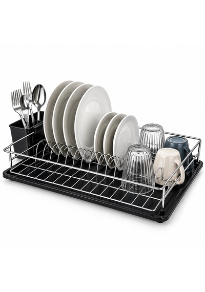 Krom Tek Katlı Tabaklık - Bulaşıklık 5492 Çr
