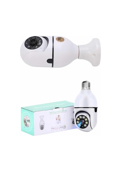 Güvenlik Kamerası Wi-fi Özellikli 360 Derece Full Hd 1080p Ampül Kamera
