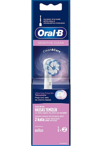 Oral-B Sensitive Clean&Care Diş Fırçası Yedek Başlığı 2'li