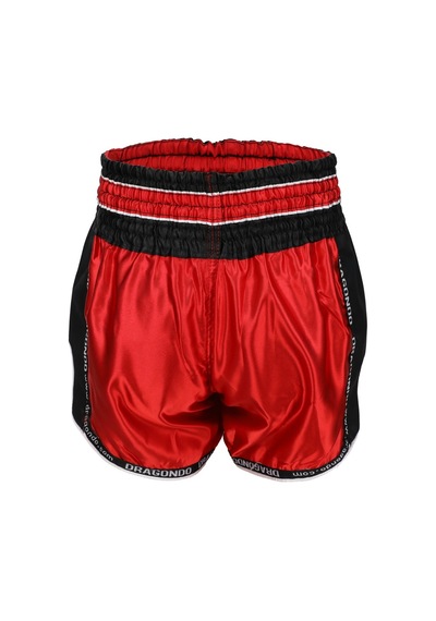Dragondo Mt3075 Retro Neo Muaythai Şortu Kırmızı Retro Muay Thai Şort Kırmızı