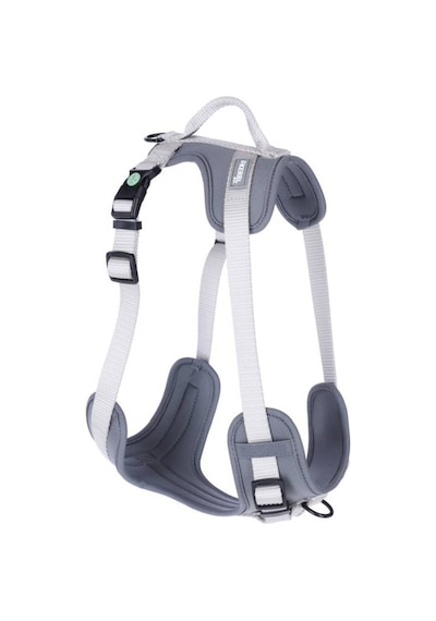 Y Tipi Spor Köpek Göğüs Tasması 20 Mm 38-62 / 58-74 Cm - Fitty Serisi - M Gri