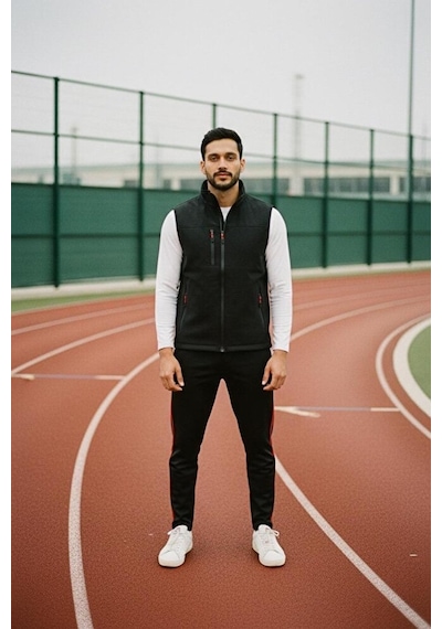 Vatan Tekstil Dik Yaka Slim Fit 3 Cepli Softshell Erkek Yelek Su İtici Kumaş Siyah Vatan Tekstil Dik Yaka Slim Fit 3 Cepli Softshell Erkek Yelek Su İtici Kumaş Siyah