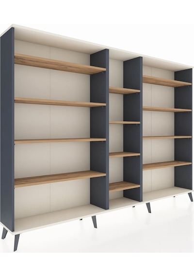 Arges Dolap 11 Raflı 220x30x163 Antrasit-aytaşı/çam Aytası/atlas Çam - Antrasıt Arges Dolap 11 Raflı 220x30x163 Antrasit-aytaşı/çam Aytası/atlas Çam - Antrasıt