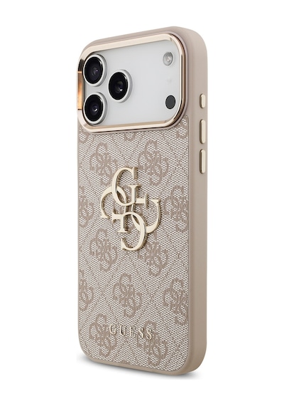 Apple Uyumlu iPhone 17 Pro Max Kılıf Lisanslı Gold Metal Kamera Çerçeveli Metal Büyük 4g Yazı Logolu Pembe Pembe Apple Uyumlu iPhone 17 Pro Max Kılıf Lisanslı Gold Metal Kamera Çerçeveli Metal Büyük 4g Yazı Logolu Pembe Pembe