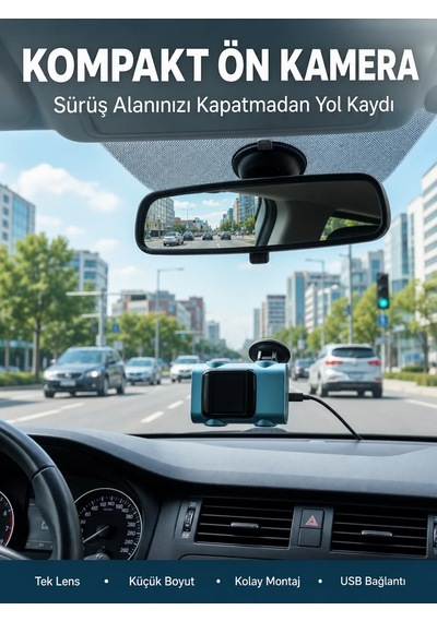 Kompakt Dash Kamera Usb Şarj Tf Kart Destekli Yeni Nesil 04534971