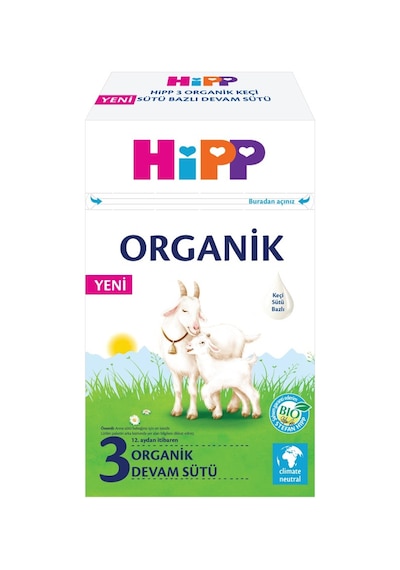 3 Organik Keçisütü Bazlı Bebek Devam Sütü 400 Gr