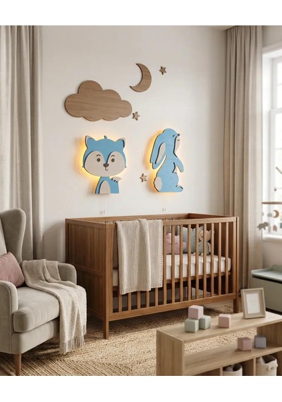 Led Işıklı Tavsan Tilki Seti