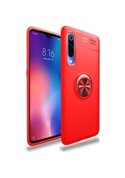 Xiaomi Mi 9 Lite Kılıf Yüzüklü Magnetli Ravel Case
