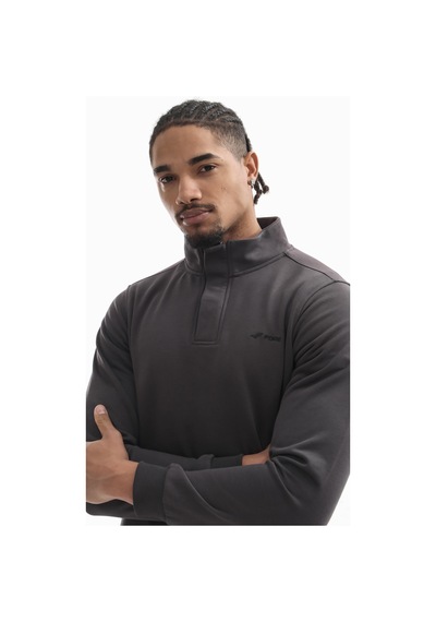 Boğazlı Sweatshirt Antrasit