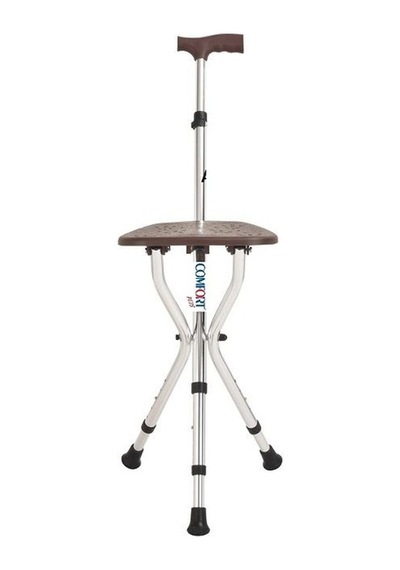 Medikaltec Comfort Plus Dm-74 Oturaklı Baston Yüksekliği Ayarlanır