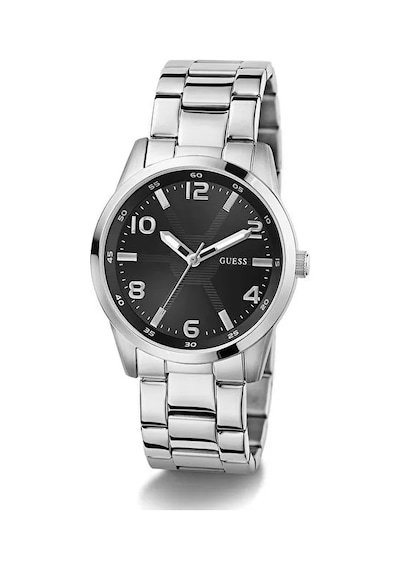 Guess Gugw0804g2 Quartz Çelik Gri Siyah Kadran 42 Mm Erkek Kol Saati