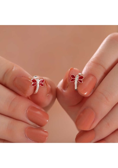 Gümüş Yusufcuk Çocuk Küpesi 14 MM-Gümüş