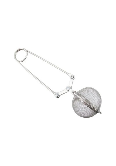 Zhlhome Kıskaçlı Bitki Çayı Filtresi Top Çay Demliği Çay Filtresi Maşası Gümüş
