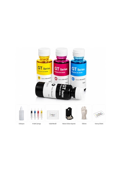 Hp Kartuş Dolum Seti Deskjet 2710 2721 305 Yazıcı 4 Renk Mürekkep