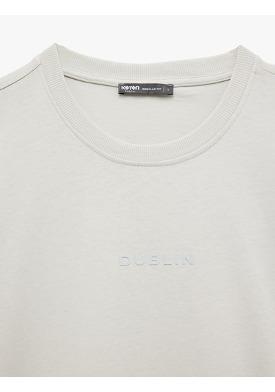 Koton Kısa Kollu Bisiklet Yaka Regular Fit Pamuklu Minimal Baskılı Tişört Gri 6wam10049hk Gri Koton Kısa Kollu Bisiklet Yaka Regular Fit Pamuklu Minimal Baskılı Tişört Gri 6wam10049hk Gri