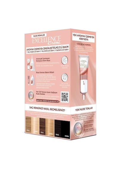 L'Oréal Paris L'Oréal Paris Excellence Creme Nude Renkler Saç Boyası – 10U Nude Açık Sarı 10U Nude Açık Sarı