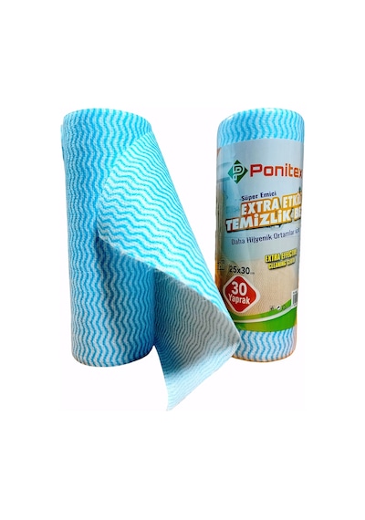 Ponitex 4430 Süper Emici Perforeli Pratik Hassas Temizlik Bezi 5'li 25 x 30 CM