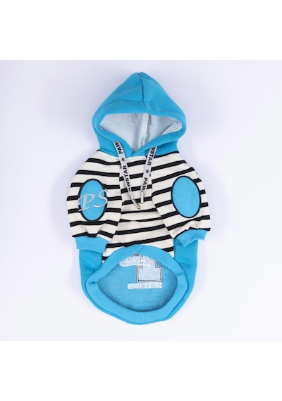 Turkuaz Lucky Club Köpek Hoodie Köpek Sweat Köpek Kıyafeti Kedi Kıyafeti