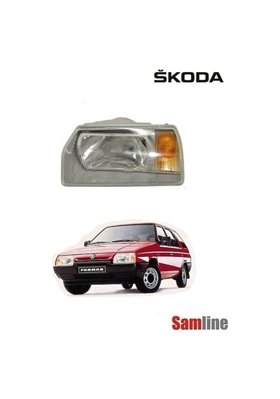 Skoda Favorit Uyumlu Forman Sol Ön Far 1989-1990-1991-1992-1993-1995 Modeller İçindir