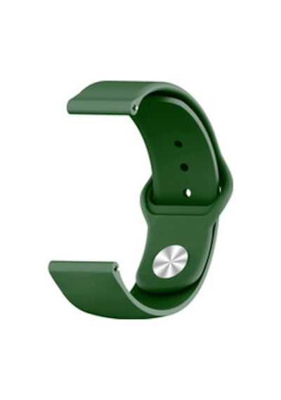 Samsung Galaxy Uyumlu Watch 3 41mm Krd-11 20mm Silikon Kordon - Haki