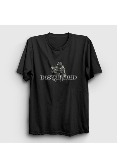 Presmono Unisex Death Disturbed T-shirt Siyah