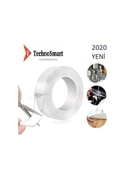 Technosmart 5 Metre Çift Taraflı Nano Teknolojili Süper Güçlü  Ban