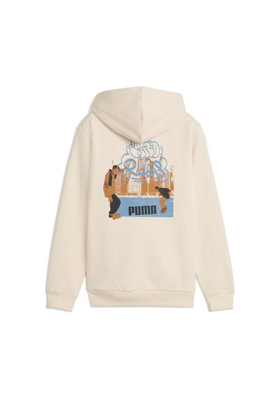 Puma Mid 90s Full Zip Çocuk Bej Kapüşonlu Ceket Bej