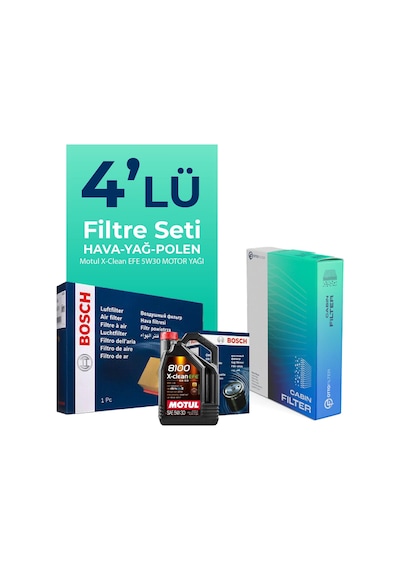 Mini Cooper 1.5 Dizel Filtre Bakım Seti Motul Motor Yağlı 2014-2019 4 Lü 8200BKMFLSHNGFL16882