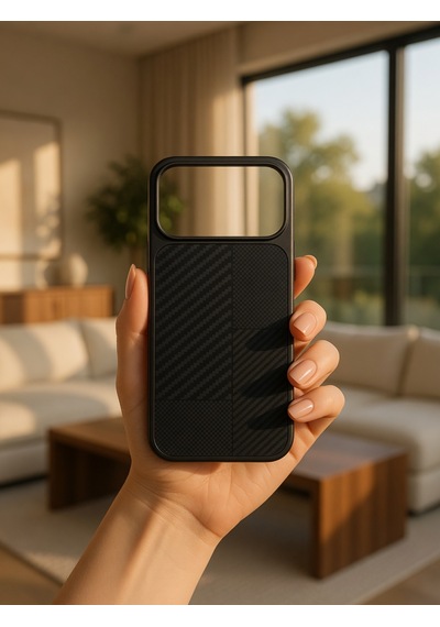 İphone 17/18 Promax Ortak Uyumlu Karbon Fiber Desenli Darbeye Dayanıklı Kılıf Çok Renkli4