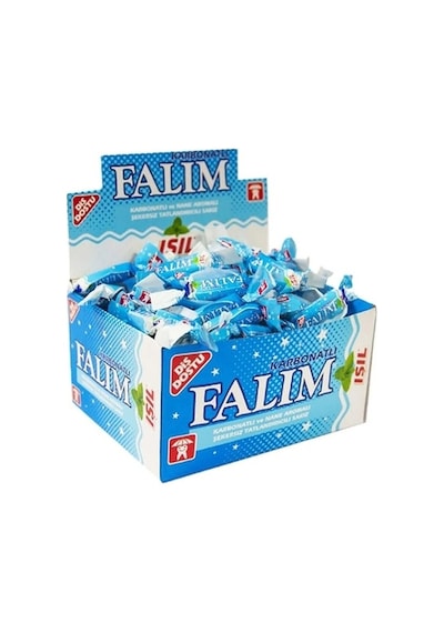 24'lü Falım Işıl Naneli Tekli Sakız 100 Adet